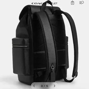 Coach Black Textured Backpack Coach | Bags | Coach Black Backpack With Textured Design  main image 2